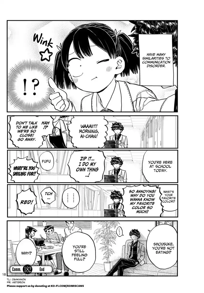 Komi-san wa Komyushou Desu Chapter 182 18